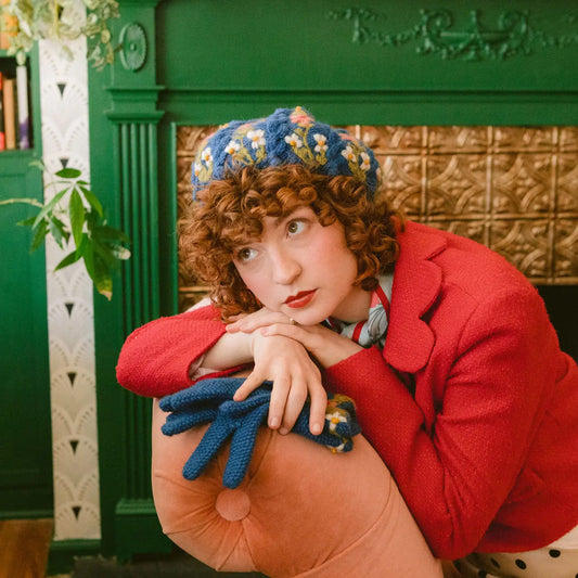Blue Eleanor Beret by French Knot