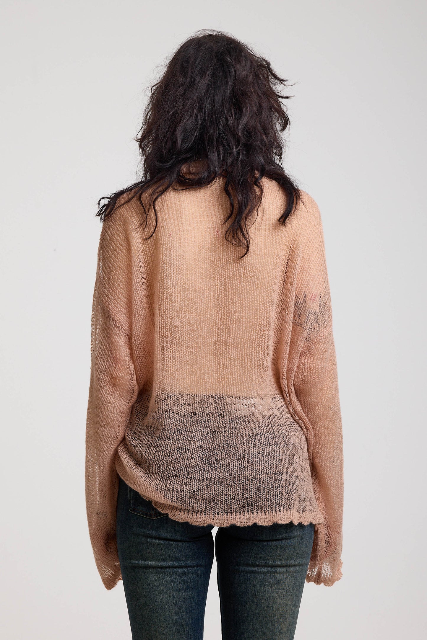 Blush Bambi Sheer Sweater by Ragged Priest