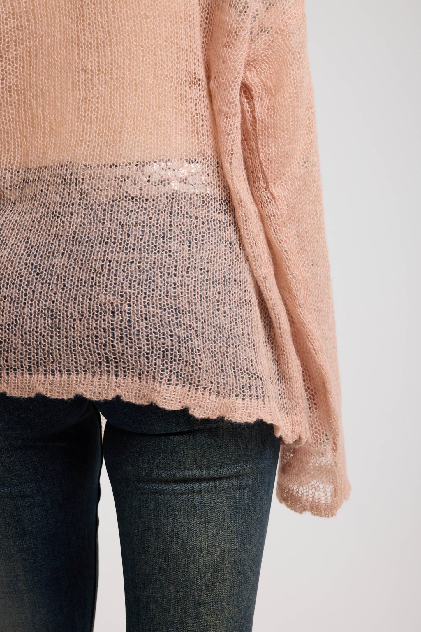 Blush Bambi Sheer Sweater by Ragged Priest