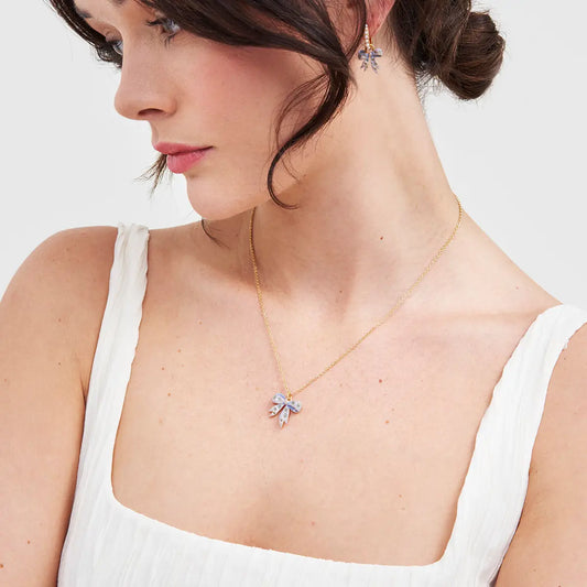 Bow Pendant Necklace by Fable England