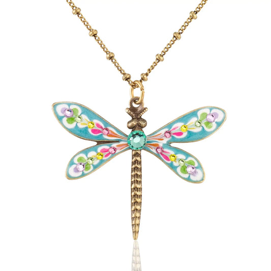 Brite Bloom Dragonfly Necklace