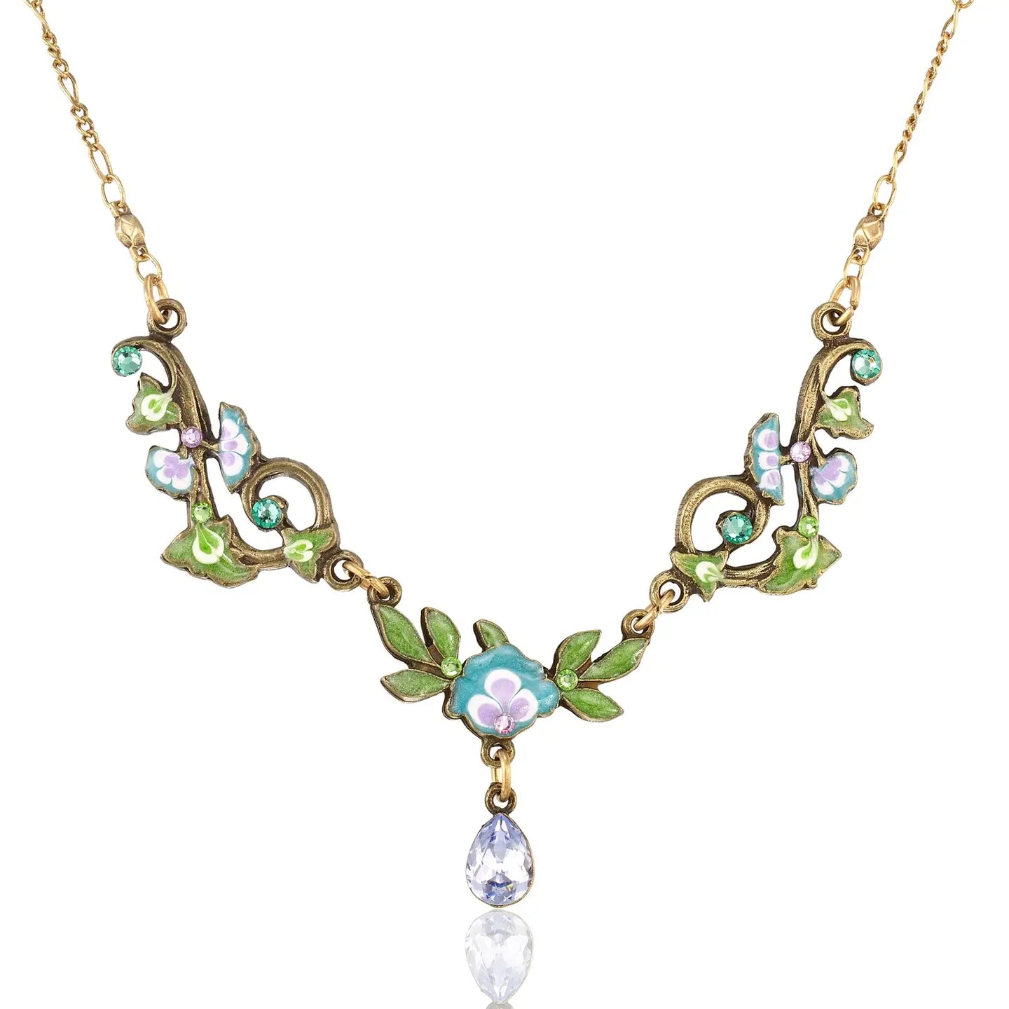 Brite Floral Garden Vine Necklace