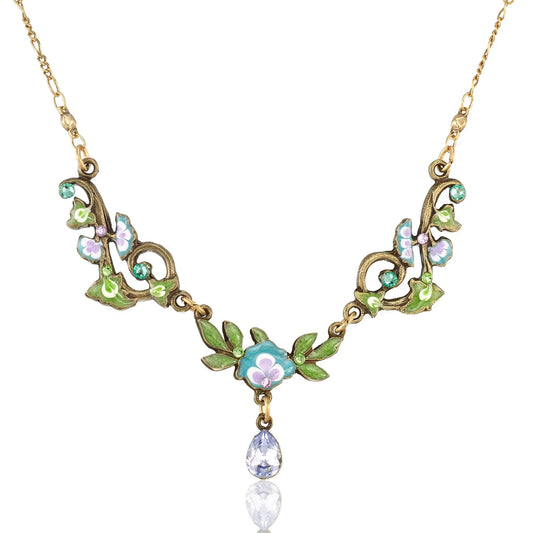 Brite Floral Garden Vine Necklace