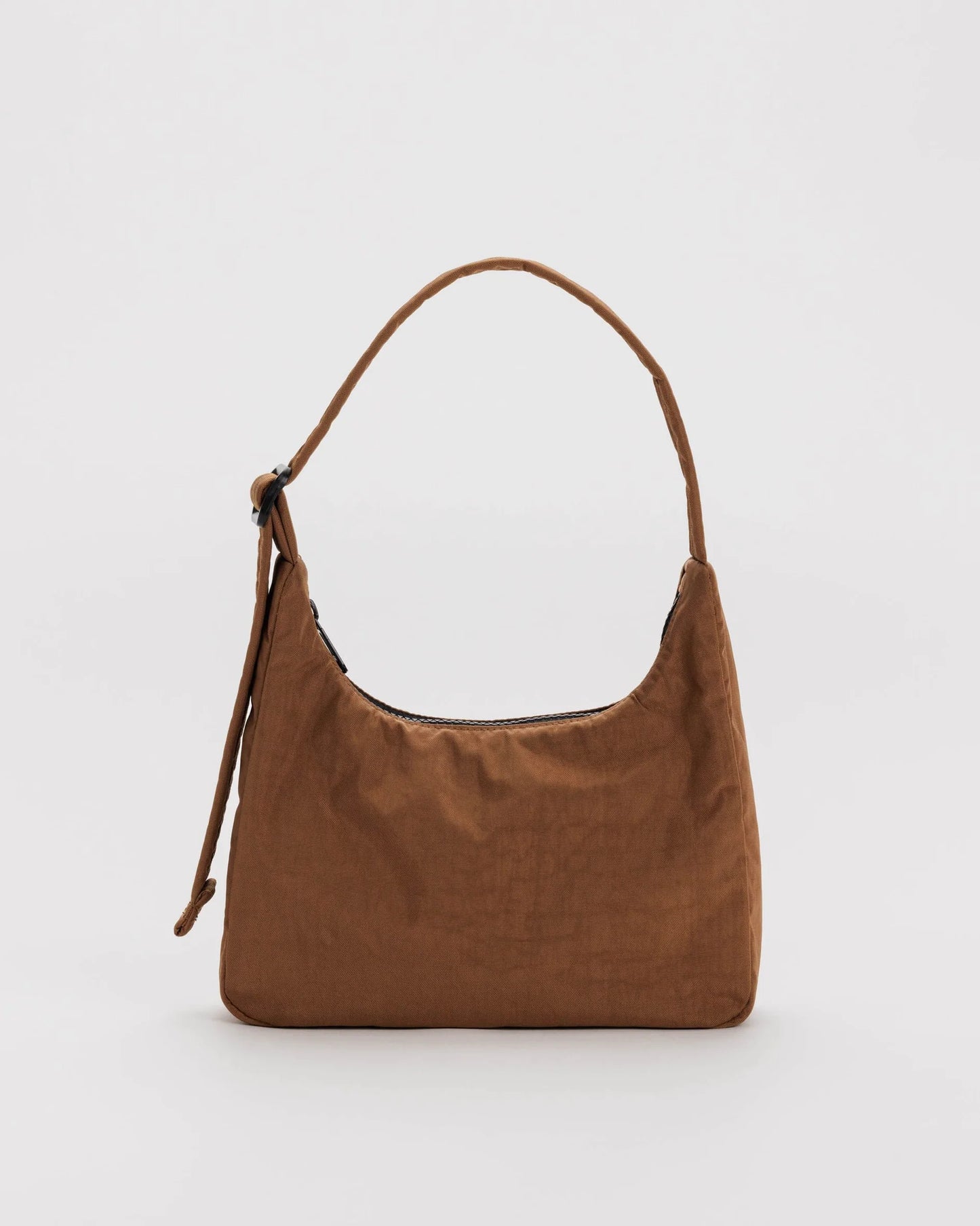Brown Mini Nylon Shoulder Bag
