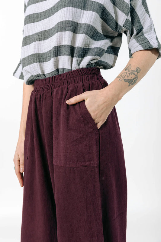 Burgundy Cadence Pant by Curator SF