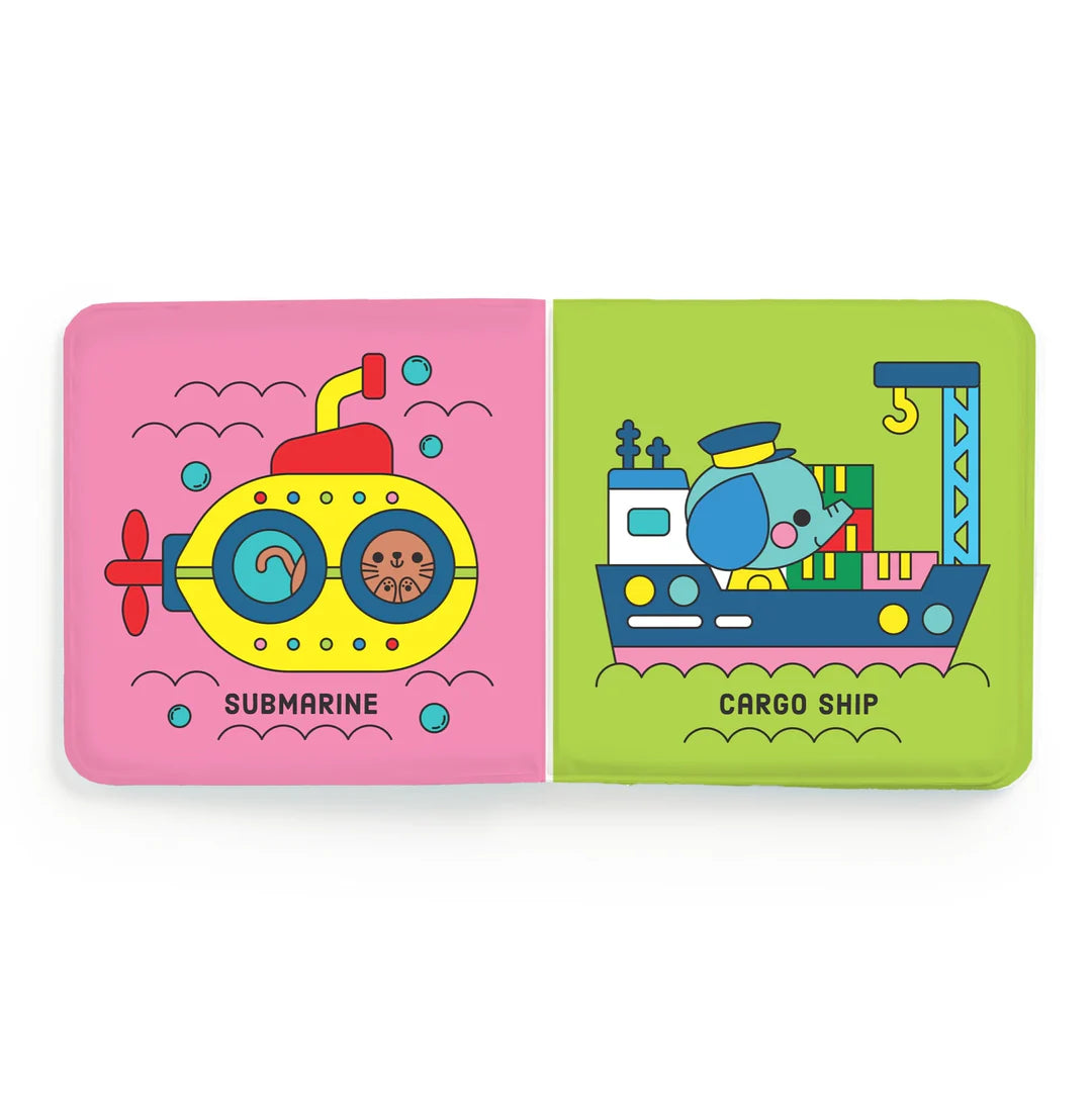 Busy Boats Color Magic Bath Book