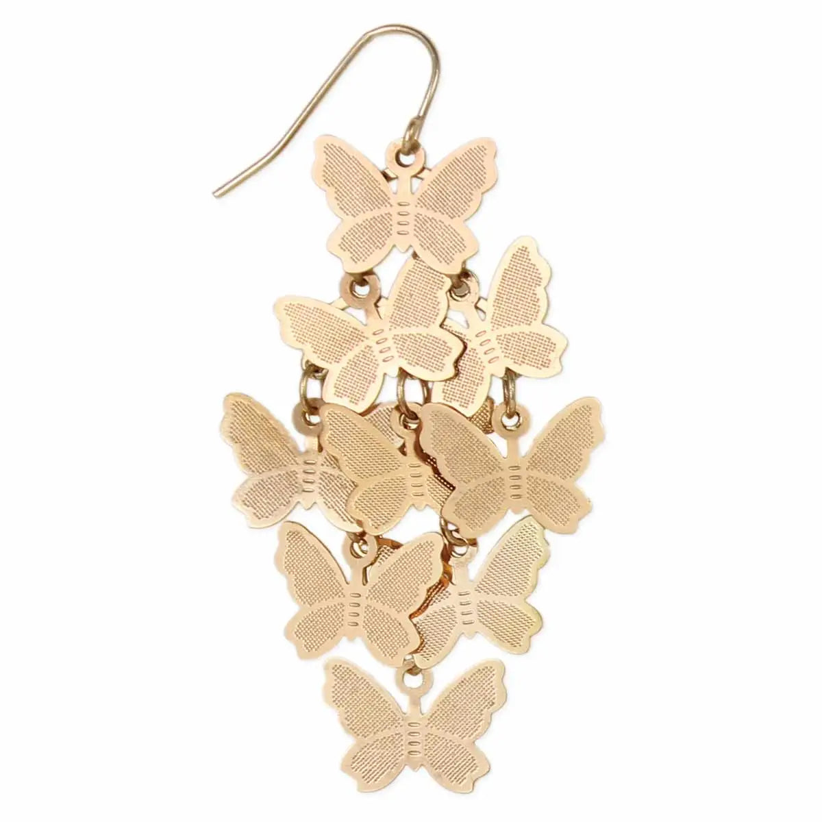 Gold Butterfly Flurry Earrings