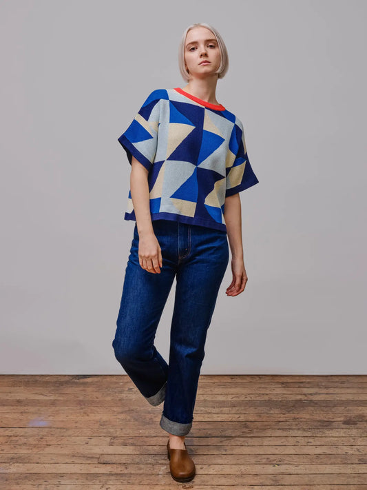 Calder Sweater Tee - Jacaranda by The Endery