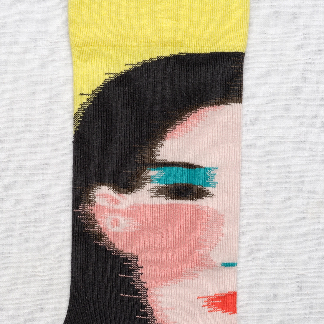 Face Socks in Canary