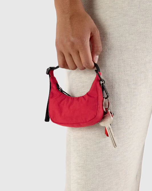 Candy Apple Red Crescent Baggu Bag Charm