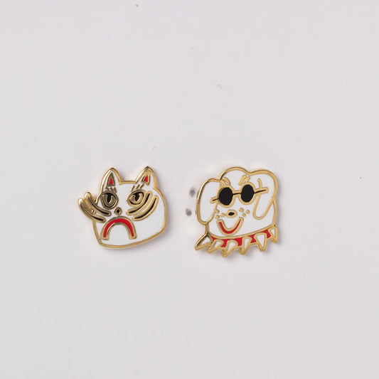 Cat & Dog Earrings By Kristina Micotti