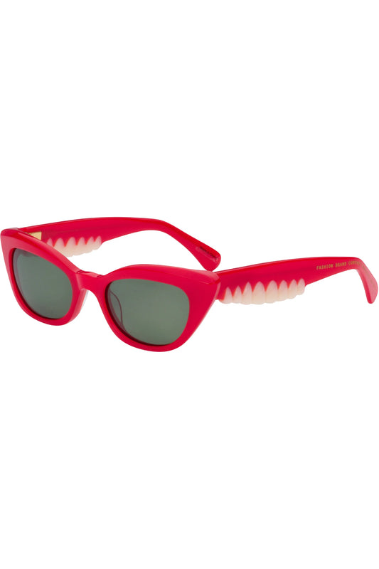 Red Cat Eye Teeth Sunglasses