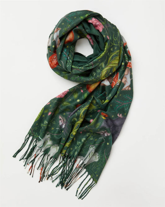 Catherine Rowe’s Into The Woods Scarf Green