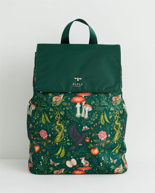 Catherine Rowe Into the Woods Green Backpack