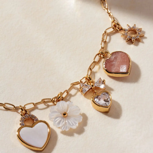Celestial Petals Charm Necklace