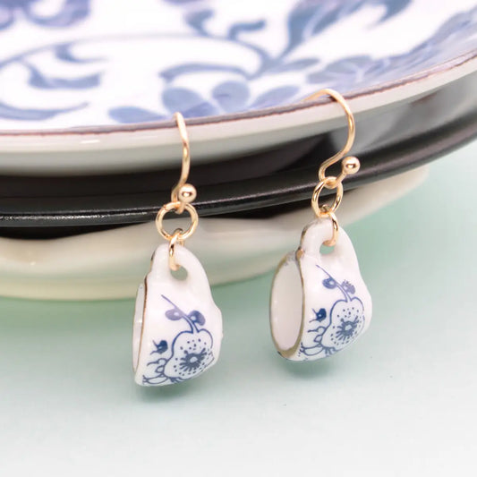 Ceramic Tea Cup Earrings