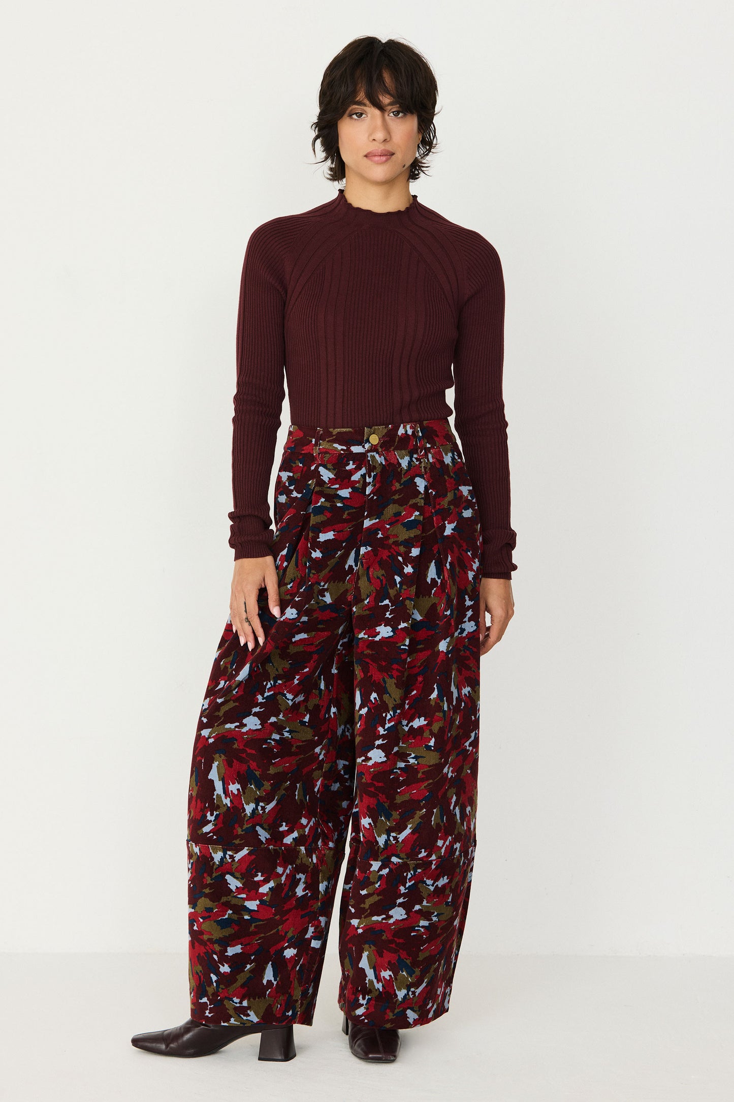 Chocolate Camo Kenare Trouser by SKFK
