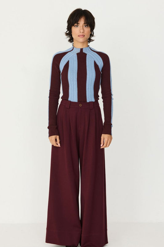 Chocolate Nia Trouser by SKFK