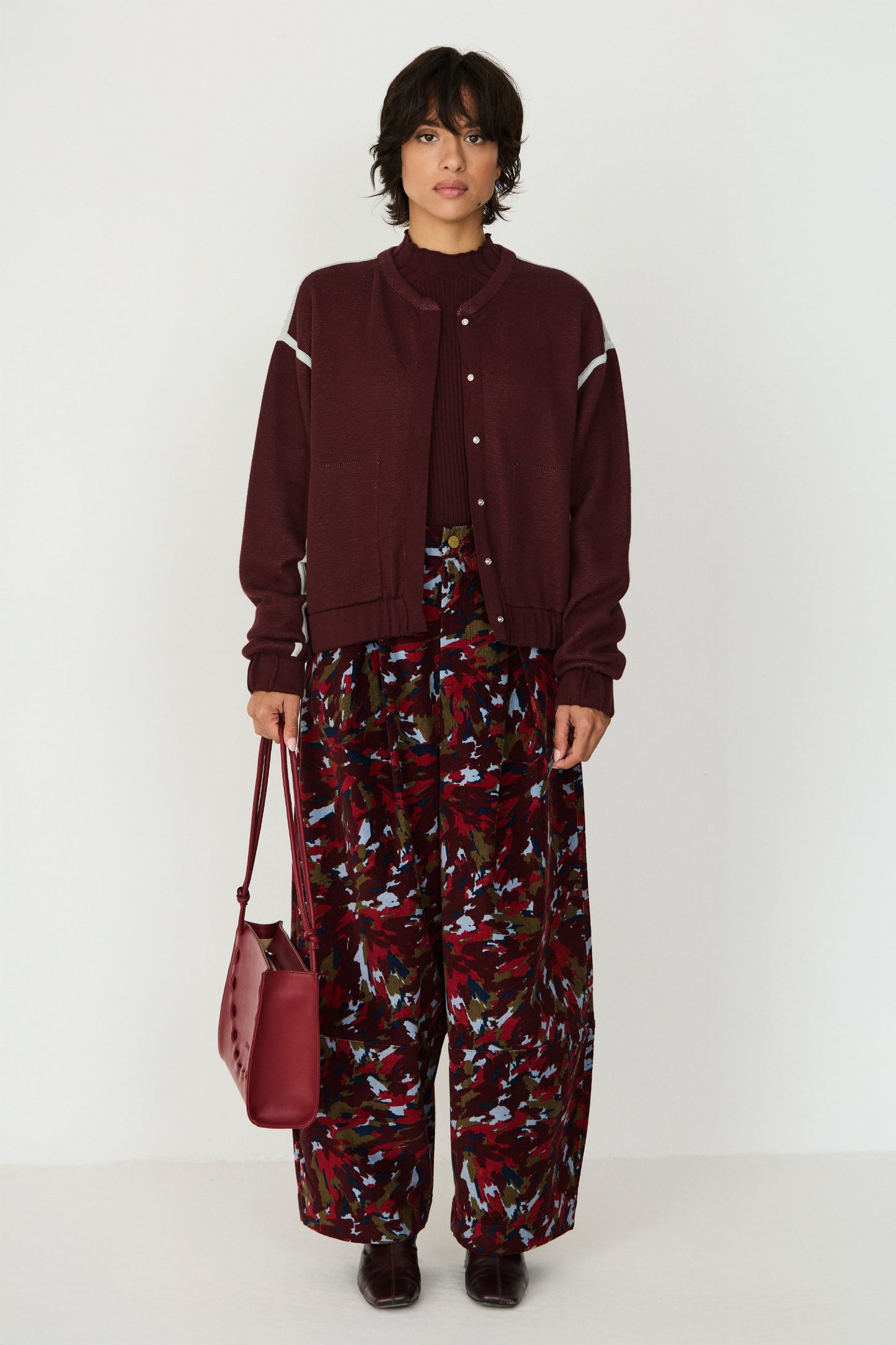 Chocolate Pixel Rose Galar Sweater by SKFK