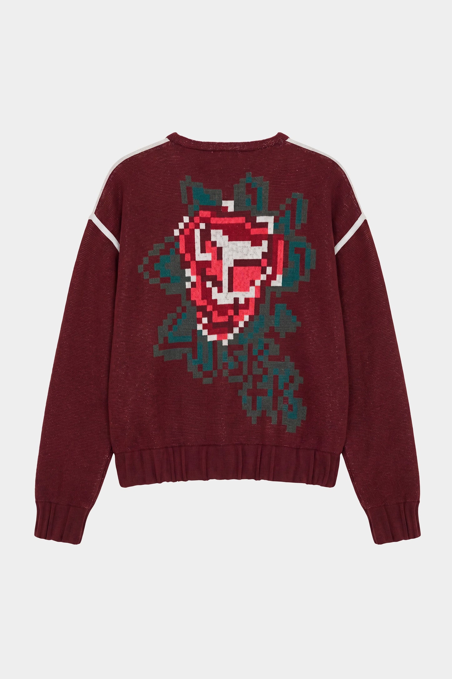 Chocolate Pixel Rose Galar Sweater by SKFK