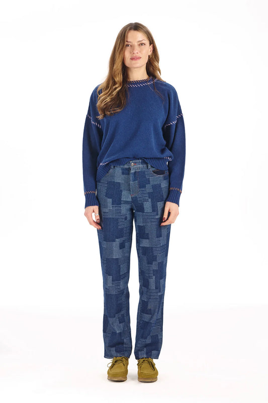 Ciara Artisanal Denim Trousers by Komodo