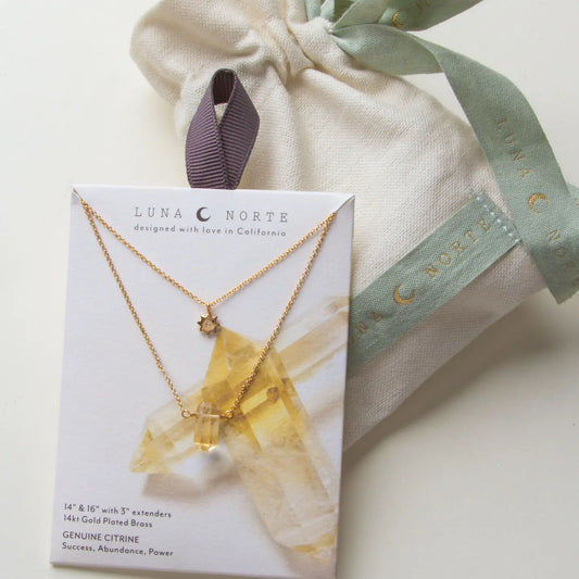 Citrine Sol Necklace Set