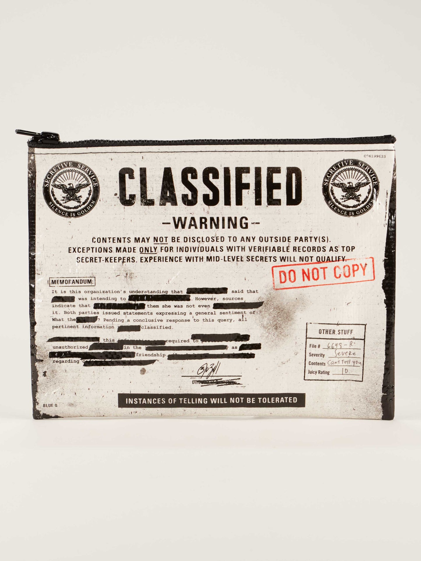 Classified Zipper Pouch