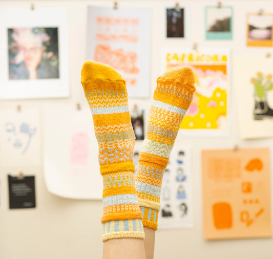 Clementine Crew Socks by Solmate Socks