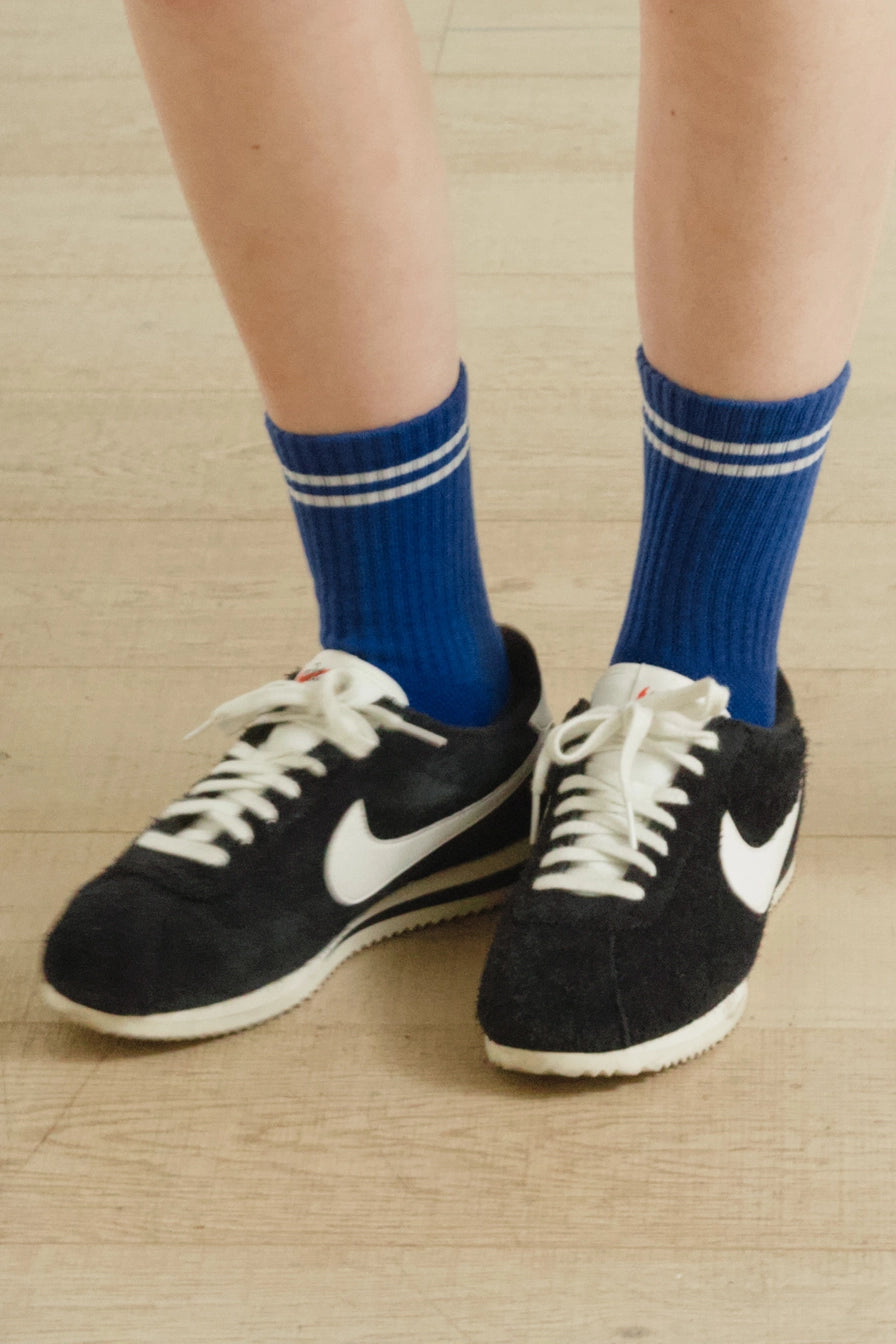 Cobalt Boyfriend Socks by Le Bon Shoppe