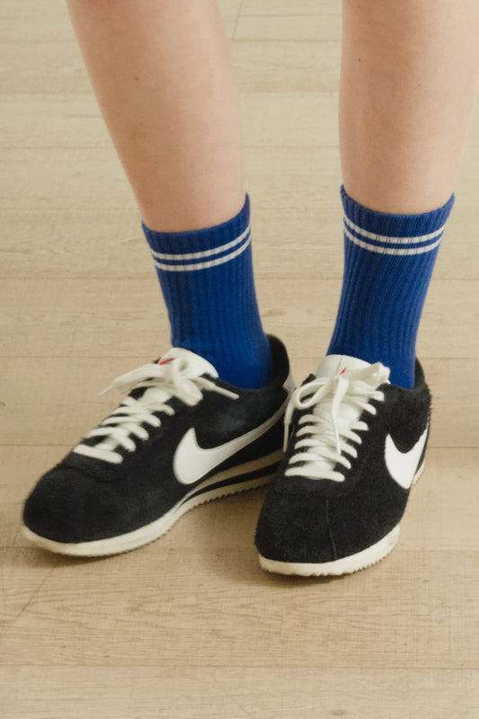 Cobalt Boyfriend Socks by Le Bon Shoppe