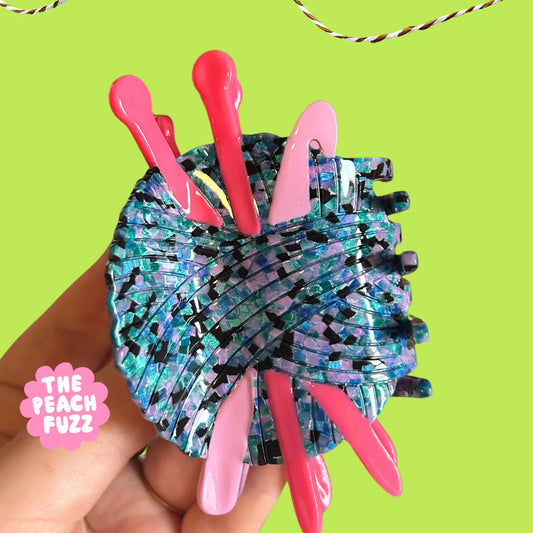 Combined Knitting & Crochet Needle Hair Claw