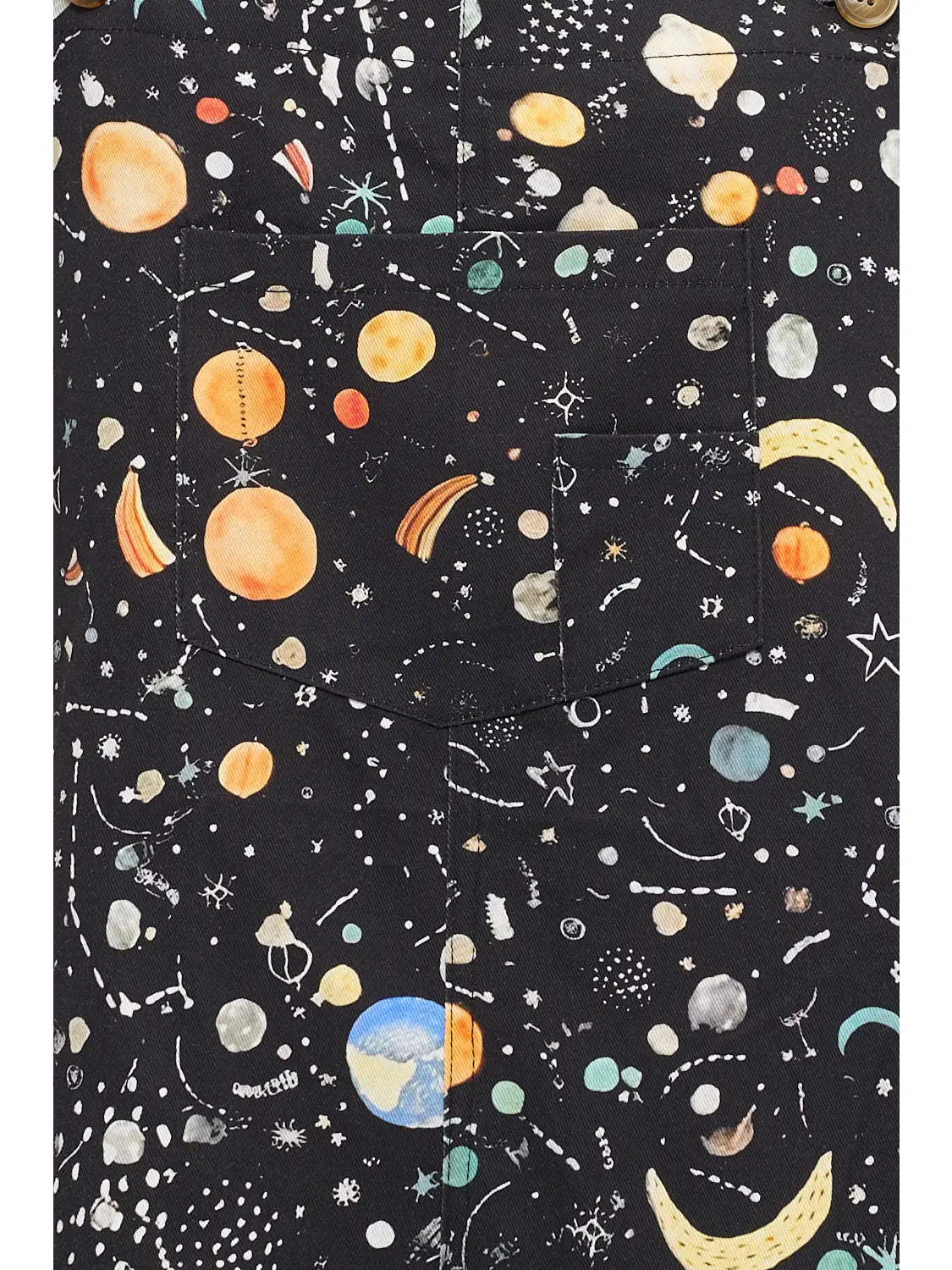 Cosmic Galaxy Print Overalls
