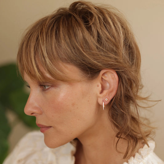 Crystal Hoop Earrings
