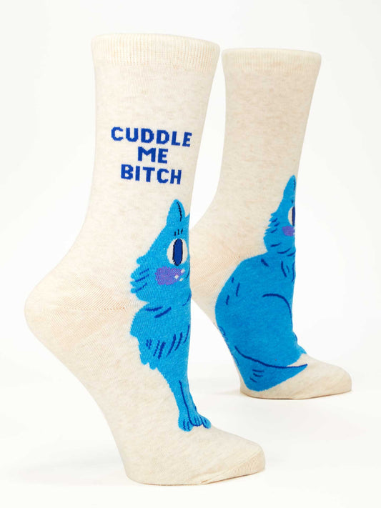 Cuddle Me Bitch Crew Socks by Blue Q