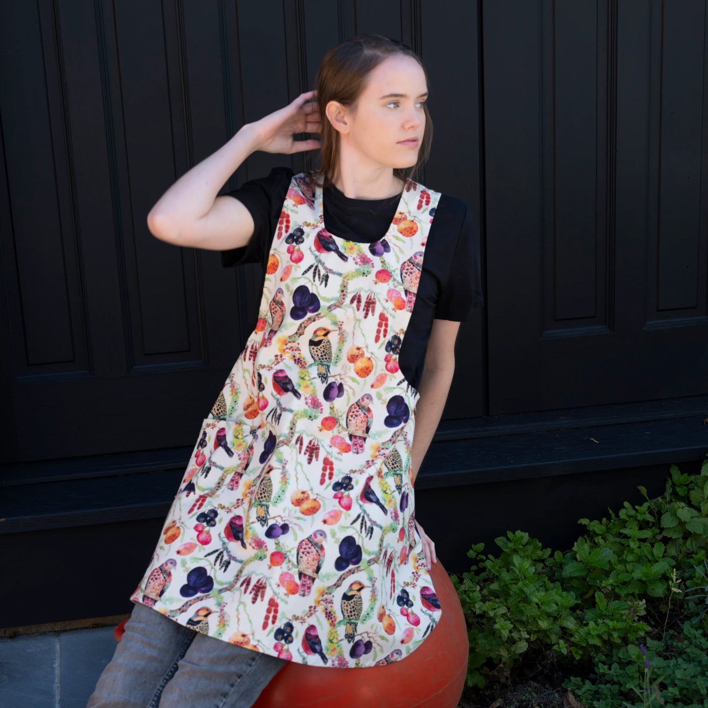 Curly Locust Pinafore Apron by Betsy St. Clair