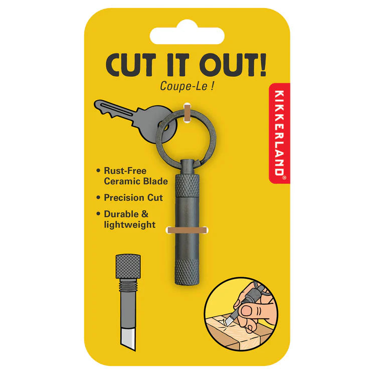 Cut It Out! Keychain