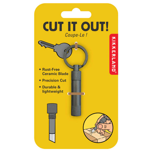 Cut It Out! Keychain