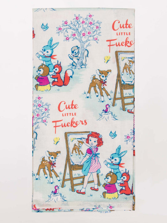 Cute Little Fuckers Dish Towel by Blue Q