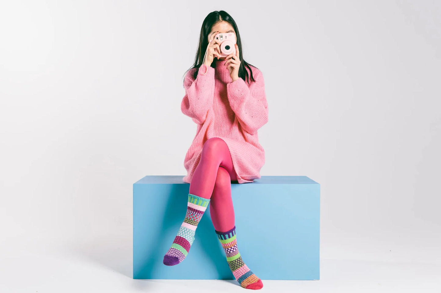 Dahlia Crew Socks by Solmate Socks
