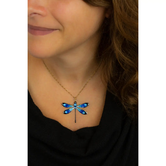 Daphne Crystal Dragonfly Necklace