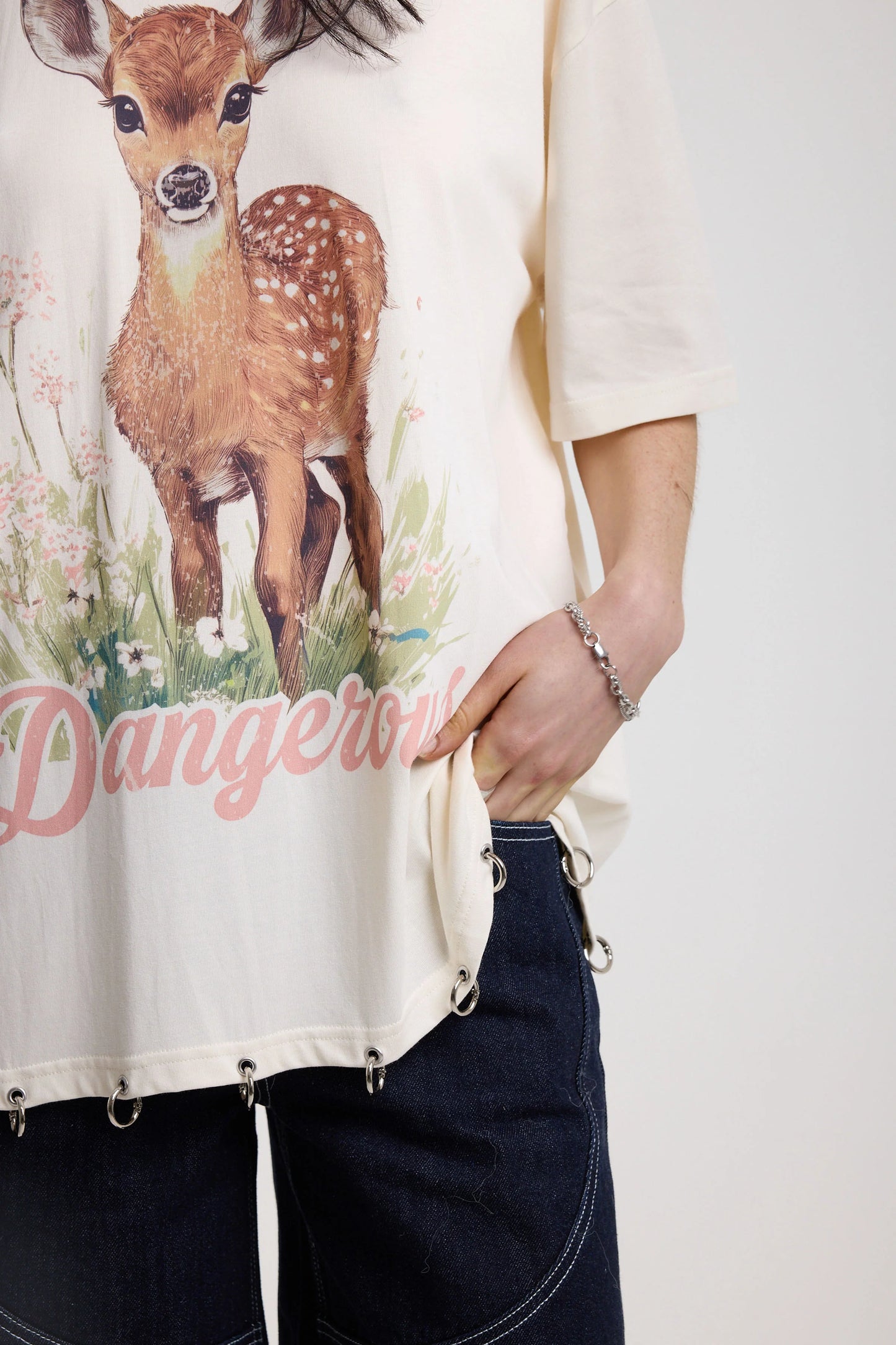 Deer Oversized Tee by Ragged Priest