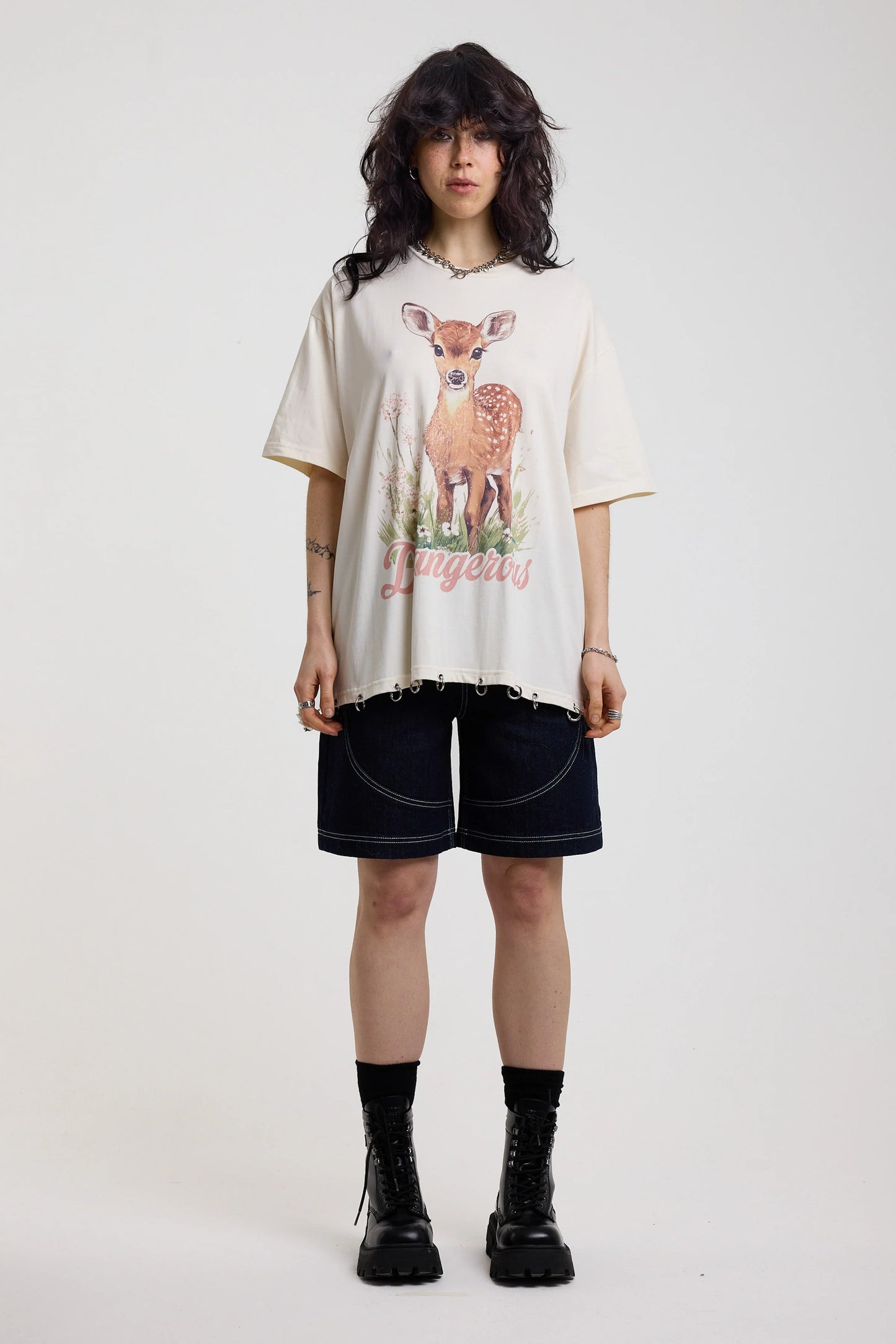 Deer Oversized Tee by Ragged Priest