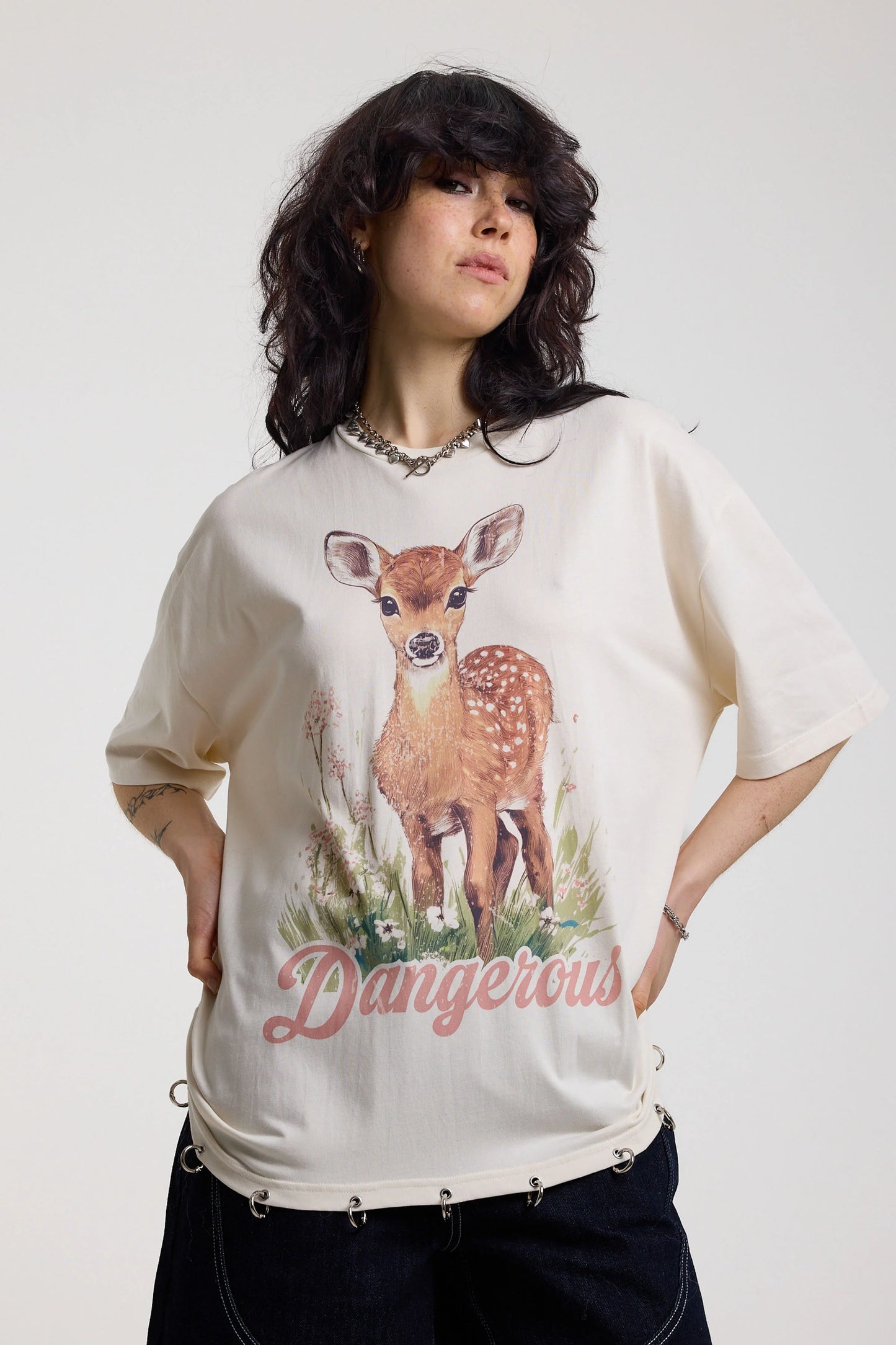 Deer Oversized Tee by Ragged Priest