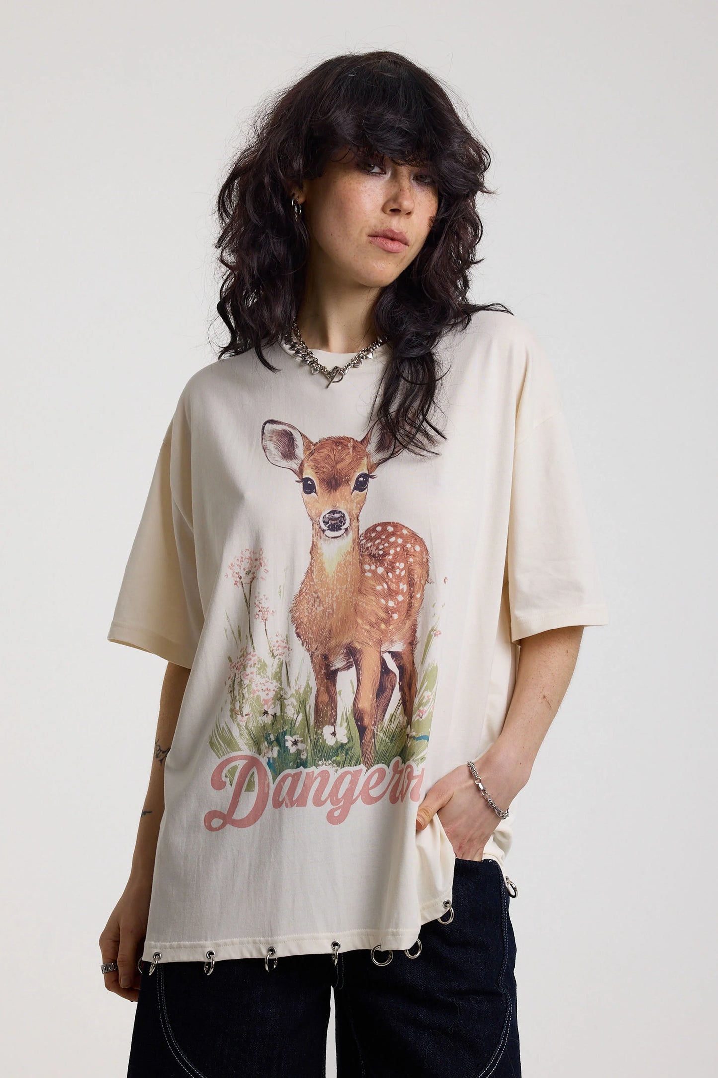 Deer Oversized Tee by Ragged Priest