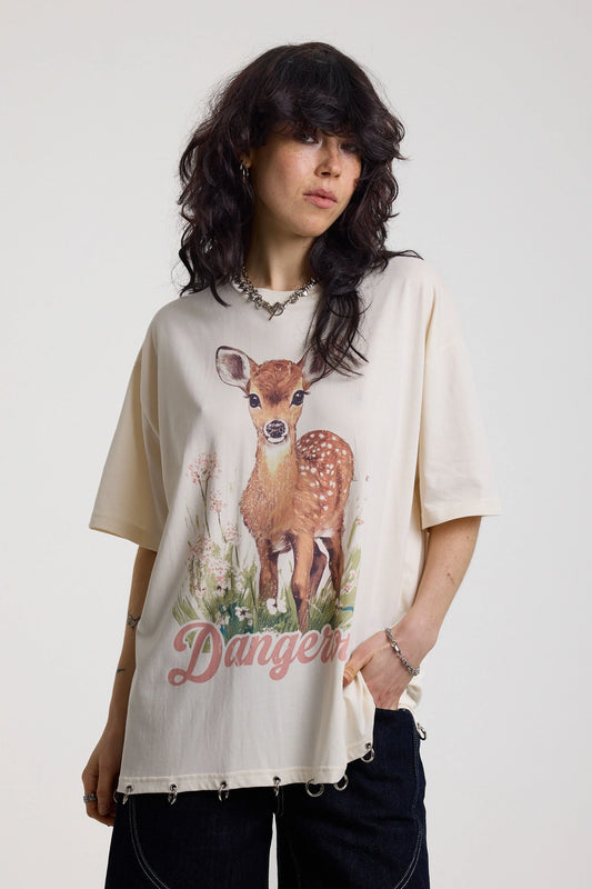 Deer Oversized Tee by Ragged Priest