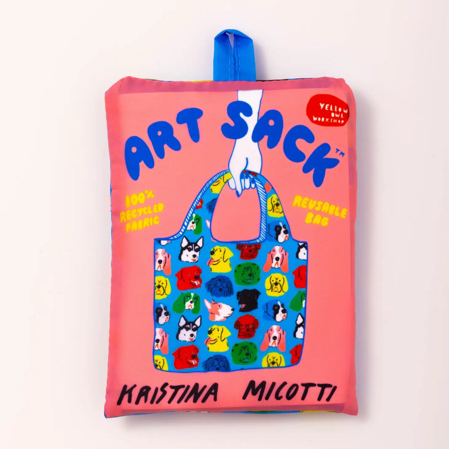Dogs Art Sack By Kristina Micotti - Reusable Tote Bag