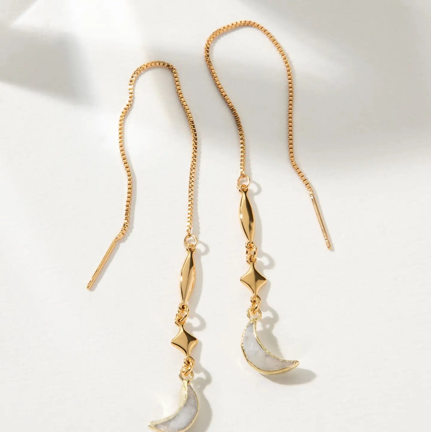 Dolce Luna Threader Earring - Moonstone