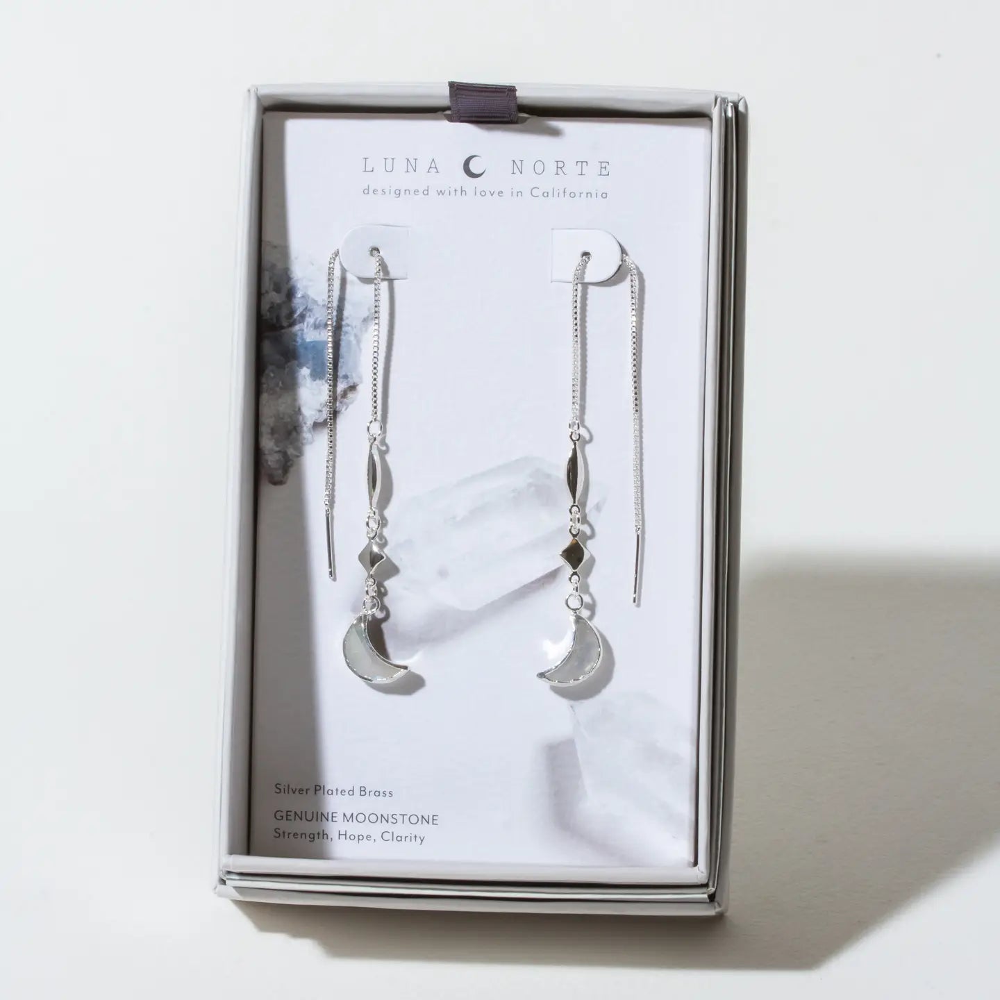 Dolce Luna Threader Earring- Silver