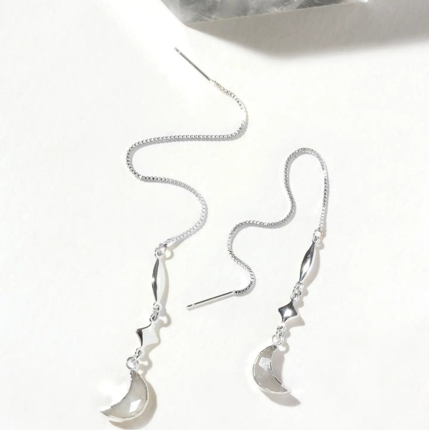 Dolce Luna Threader Earring- Silver