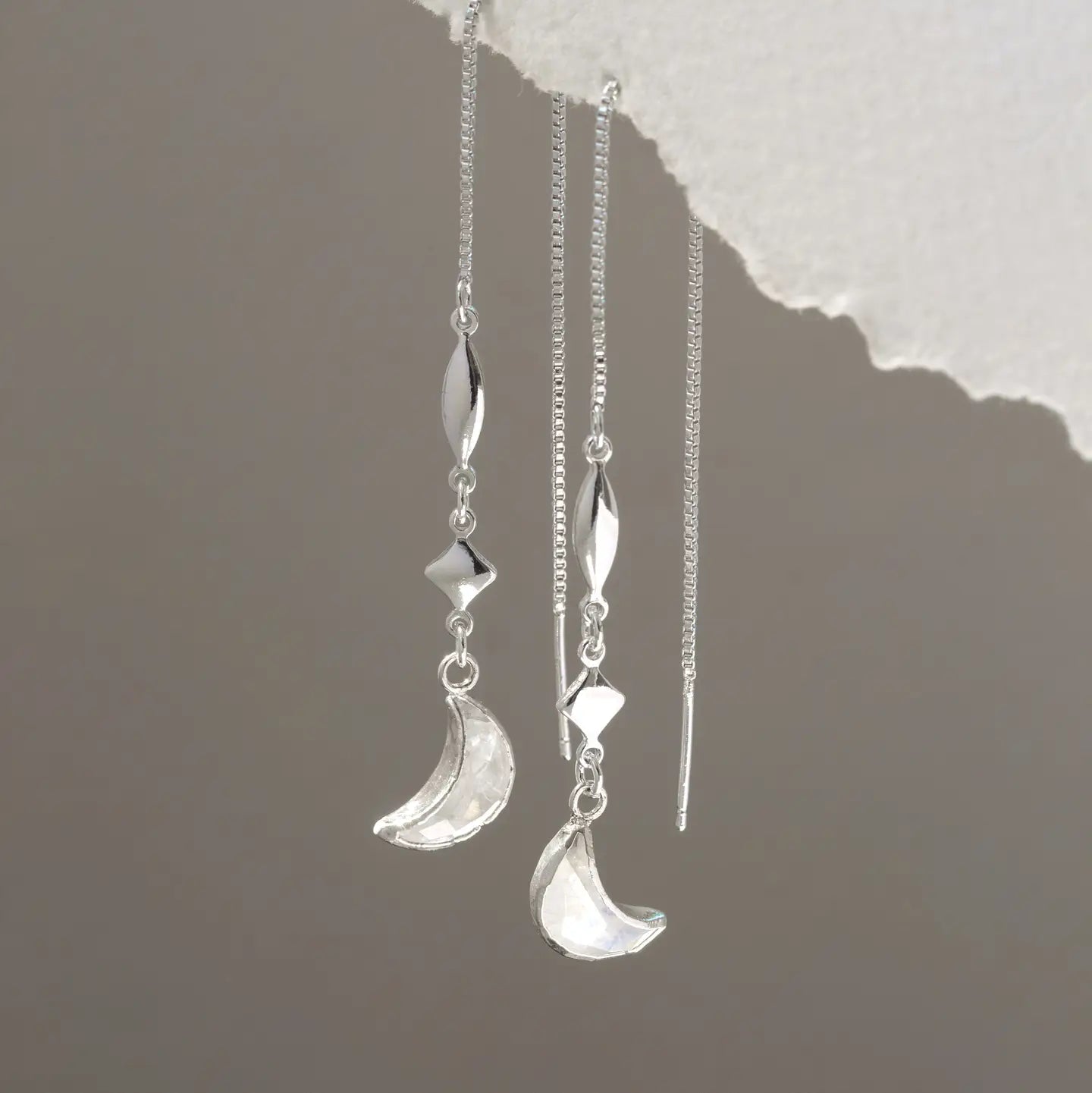 Dolce Luna Threader Earring- Silver